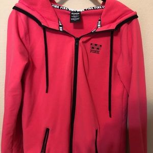 pink “pink” zip-up